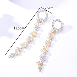 Real 18K Gold Plated Brass Dangle Stud Earrings&nbsp;WY4704-3