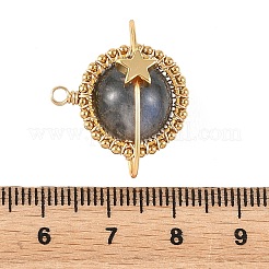 Natural Labradorite Copper Wire Wrapped Pendants&nbsp;PALLOY-TA00426-04