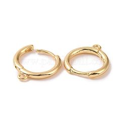 Brass Huggie Hoop Earrings Finding&nbsp;KK-D063-05G
