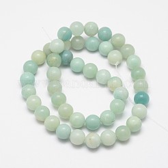 Round Natural Amazonite Bead Strands&nbsp;G-I183-02-12mm