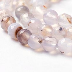 Natural Agate Beads Strands&nbsp;G-P278-03-6mm
