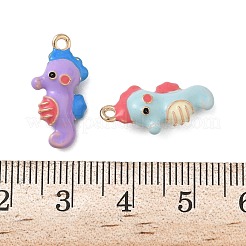 Alloy Enamel Pendants&nbsp;ENAM-F156-06G-03