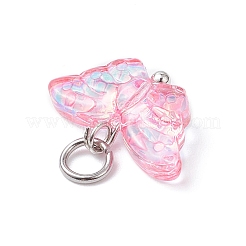 Electroplating Glass Charms&nbsp;PALLOY-JF04295-02