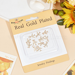 12Pcs Rack Plating Brass Charms&nbsp;ZIRC-BBC0002-51