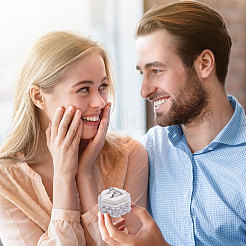 Velvet Couple Ring Boxes&nbsp;VBOX-WH0019-001