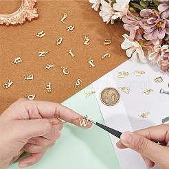 26Pcs 26 Styles Brass Micro Pave Cubic Zirconia Charms&nbsp;KK-BBC0024-97