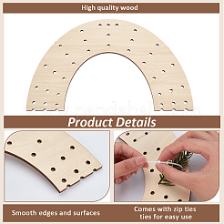 4Pcs Wood Wreath Boards&nbsp;DIY-FG0006-83