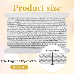 12M Braided Polyester Ribbons&nbsp;SRIB-WH20007-01B