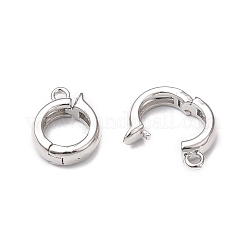 Rack Plating Brass Fold Over Clasps&nbsp;LS-KK-E080-03P
