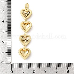 Brass Micro Pave Cubic Zirconia Big Pendants&nbsp;KK-C164-01C-G