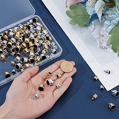 180Pcs 6 Styles UV Plating ABS Plastic Cord Ends&nbsp;CCB-PH0001-32