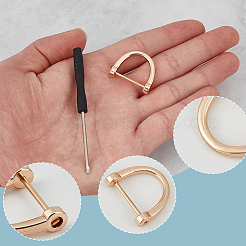 33Pcs 3 Colors Alloy D Rings Suspension Clasps&nbsp;FIND-DR0001-83