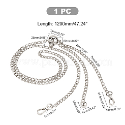 Iron Adjustable Bag Strap&nbsp;FIND-WH0082-66B
