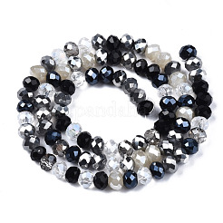 Electroplate Glass Beads Strands&nbsp;EGLA-N002-12A