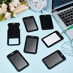 60Pcs Plastic ID Card Holder&nbsp;DIY-WA0001-07