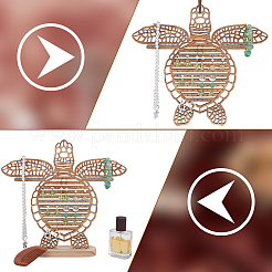 Wood Sea Turtle Earring Display Stands&nbsp;EDIS-WH0001-07