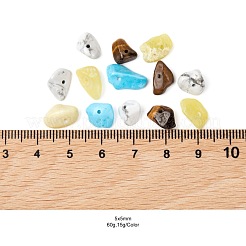 60G 4 Style Natural & Synthetic Mixed Gemstone Beads&nbsp;G-FS0002-18B