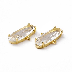 Rack Plating Brass Connector Charms&nbsp;KK-M231-15G-E