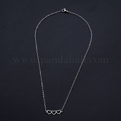 Non-Tarnish 201 Stainless Steel Pendant Necklaces&nbsp;NJEW-S105-JN520-1