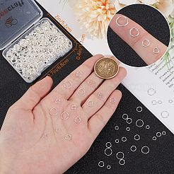 600Pcs 4 Styles 304 Stainless Steel Open Jump Rings&nbsp;STAS-BBC0006-01
