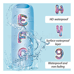 2Sets PP Plastic Self Adhesive Stickers&nbsp;STIC-SP0001-21