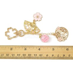 Alloy Enamel Pendant Keychains&nbsp;HJEW-FS00052-01