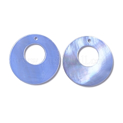 Spray Painted Natural Freshwater Shell Pendants&nbsp;BSHE-P033-16C