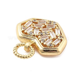Real 18K Gold Plated Brass Glass Pendants&nbsp;KK-L209-087G