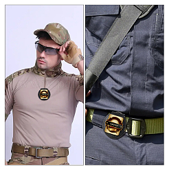 Cattlehide Leather Badge Holder&nbsp;AJEW-WH0696-023B