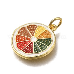Brass Enamel Pendants&nbsp;KK-S515-115G