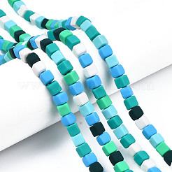 Handmade Polymer Clay Beads Strands&nbsp;CLAY-S092-76B
