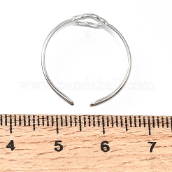 304 Stainless Steel Cuff Open Rings&nbsp;SA-CBA383B-01P