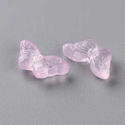 Transparent Spray Painted Glass Beads&nbsp;GLAA-S190-018F-01