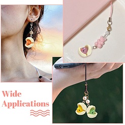 40Pcs 8 Colors Luminous Resin Pendants&nbsp;RESI-CJ0004-58