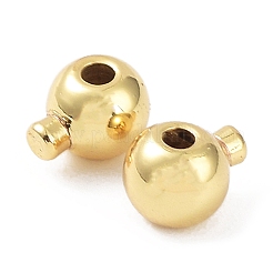 Rack Plating Brass Crimp Beads&nbsp;KK-B076-19G