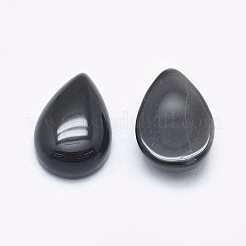 Natural Black Agate Cabochons&nbsp;G-P384-N05
