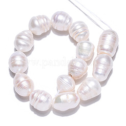 Natural Cultured Freshwater Pearl Beads Strands&nbsp;PEAR-N012-11B