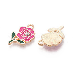 Alloy Rhinestone & Enamel Pendants&nbsp;ENAM-T024-63C-G