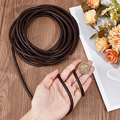 5M Braided Leather Cord with Core&nbsp;WL-BBC0001-01C-01