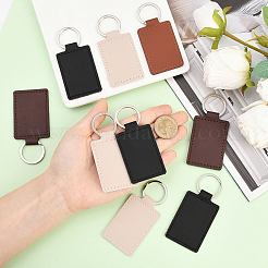 16Pcs 4 Colors PU Leather Keychains&nbsp;KEYC-SC0001-94