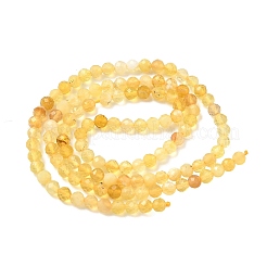 Natural Yellow Opal Beads Strands&nbsp;G-F509-07-3mm-02