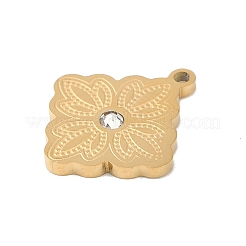 Ion Plating(IP) 304 Stainless Steel Charms&nbsp;STAS-C108-02G
