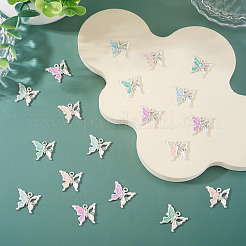 20Pcs 4 Colors Alloy Enamel Pendants&nbsp;ENAM-TA0003-29S