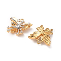 Brass Micro Pave Cubic Zirconia Pendants&nbsp;KK-L250-02GP