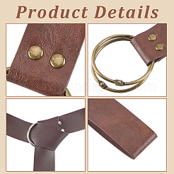 1Pc PU Leather Wrap Around Chain Belts&nbsp;AJEW-CL0003-70A
