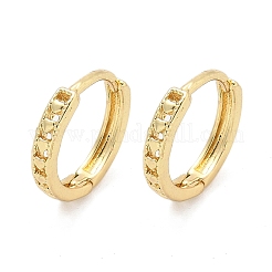 Heart Brass Hoop Earrings&nbsp;EJEW-Z102-21G