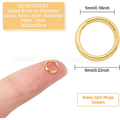 Brass Split Rings&nbsp;KK-BC0002-22