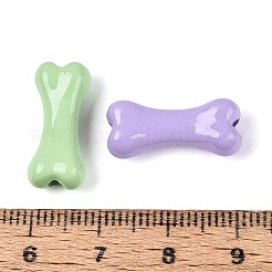Spray Printed Opaque Acrylic Beads&nbsp;OACR-N156-04