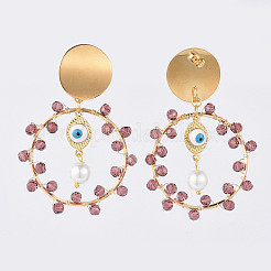 Dangle Stud Earrings&nbsp;EJEW-JE03683-02