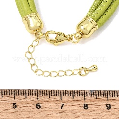 Microfiber Leather Multi-strand Cord Bracelets Makings&nbsp;FB-CBA983F-01G
